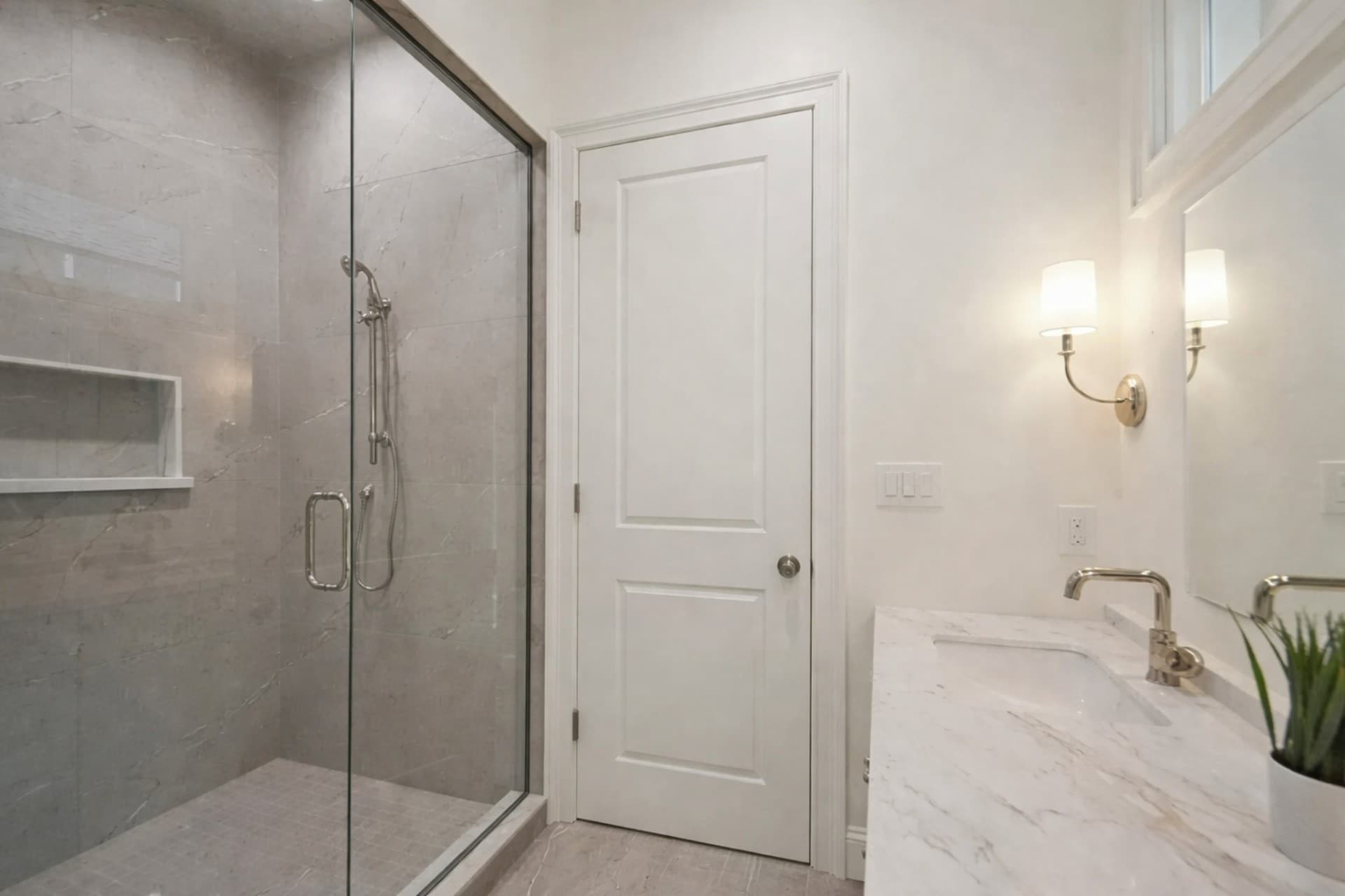 Lakewood Dallas TX bathroom remodel frameless glass shower enclosure